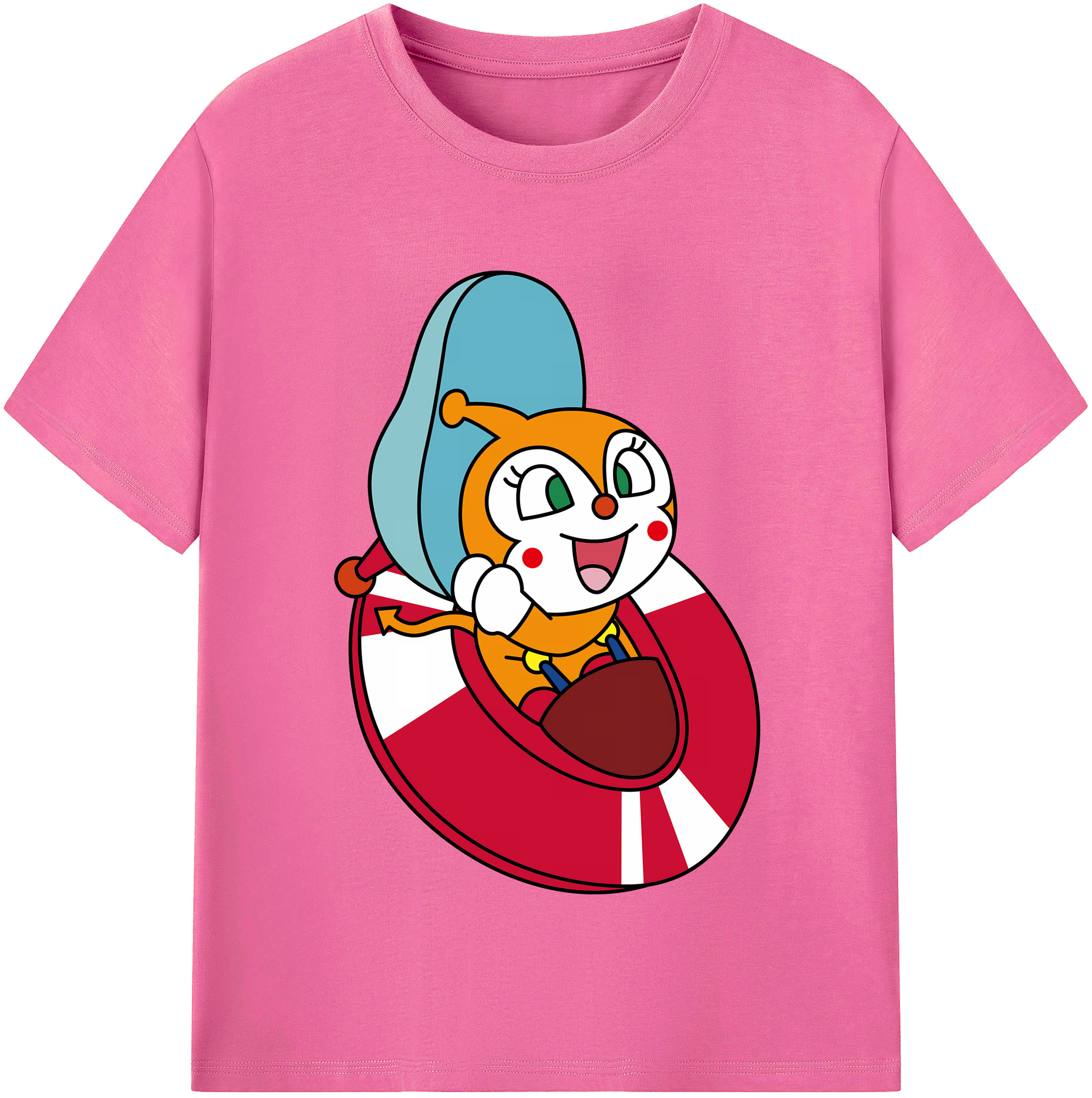 （画像用） アンパンマン Anpanman レディースカジュアルプリントTシャツ（綿100％）